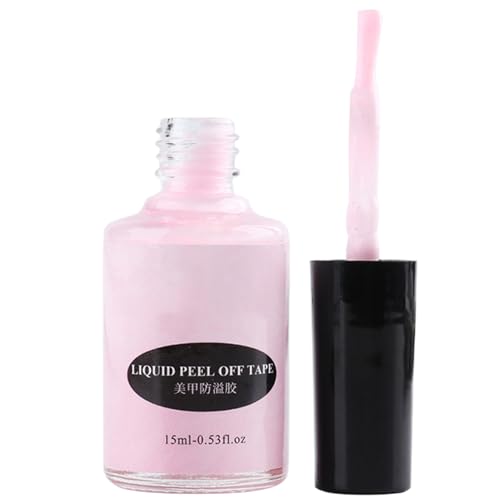 Nail Liquid Latex, Manicure Cuticle Protector, 15 ml Fast Drying Peel Off Tape, Polish Remover Shield, Cleanup Tool for Gradients, Stamping, Fine Detailing Design, Beginners von Générique