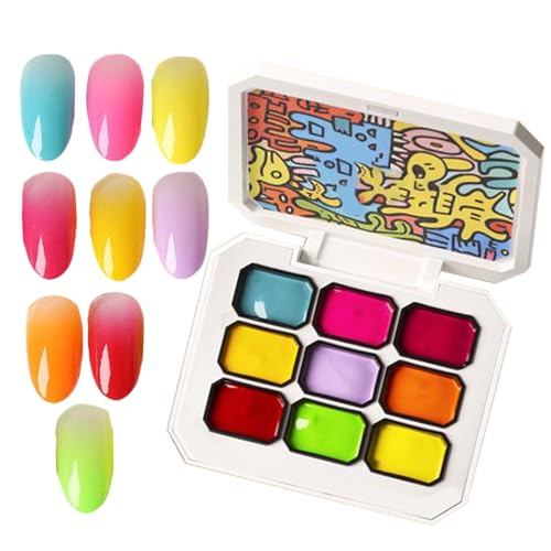 Nail Polish Set, Nail Painting Gel, 9-Color Long-Lasting Manicure Craft Art for Women Girls Professionals Beginners Travel Wedding Beach Gathering Birthday Home Use, 15 ml je 15 ml von Générique