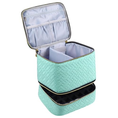 Nail Polish Storage – Nail Polish Storage Bag | Naill Polishh Organizer | Taschen für Nails Design Zubehör, ohne Zubehör, Black Travel Nails Set Organizer, Tragetasche Multifunctional von Générique