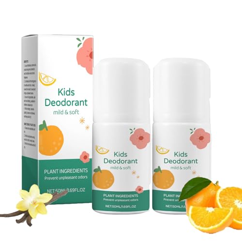 Natürliche Deodorants für Kinder, Roll-On für Jugendliche, weich und erfrischend, natürlicher Duftschutz, für Jungen und Mädchen, ideal für Schule und Sport von Générique