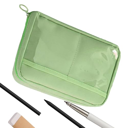 Niedliches Cartoon-Federmäppchen, niedliches Federmäppchen | Großer Stiftehalter mit 12 Fächern | Tragbare und robuste Stiftebox, grün, Se référer au descriptif, Siehe Beschreibung von Générique