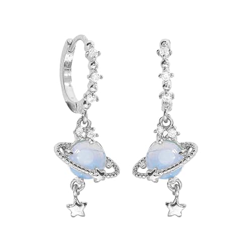 Ohrringe Planet, Ohrringe für Damen – Saturn Planet Dangle für Frauen, Space Planet Dangle, Se référer au descriptif, Siehe Beschreibung, Siehe Beschreibung von Générique