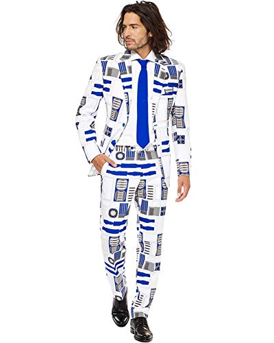 Opposuits STAR WARSTM Men's Suit - Official R2-D2TM Costume Comes With Pants, Jacket and Tie, R2-d2TM, 50 von OppoSuits