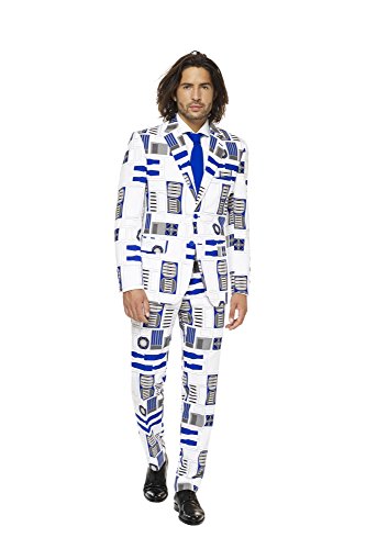 Opposuits STAR WARSTM Men's Suit - Official R2-D2TM Costume Comes With Pants, Jacket and Tie, R2-d2TM, 50 von OppoSuits