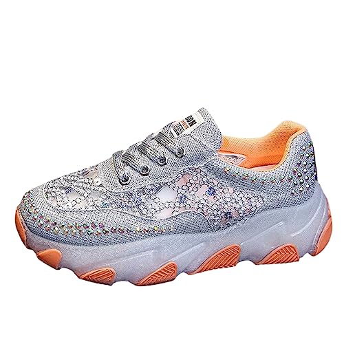 Orthopädische Damen-Sneaker, Laufschuhe, Damen, orthopädisch, Outdoor, Indoor, bequem, Arbeit, bequem, Sneaker, Orange, 37 EU Orthopädische Damen-Sneaker, Laufschuhe, Damen, orthopädisch, Outdoor, Indoor, bequem, Arbeit, bequem, Sneaker, Orange, 37 EU von Générique