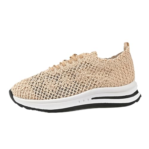 Orthopädische Schuhe mit Fußgewölbeunterstützung für Damen – breite Passform – atmungsaktives Keilabsatz – lässig und bequem aus Segeltuch – leichtes Gehen, beige, 42 EU Orthopädische Schuhe mit Fußgewölbeunterstützung für Damen – breite Passform – atmungsaktives Keilabsatz – lässig und bequem aus Segeltuch – leichtes Gehen, beige, 42 EU von Générique
