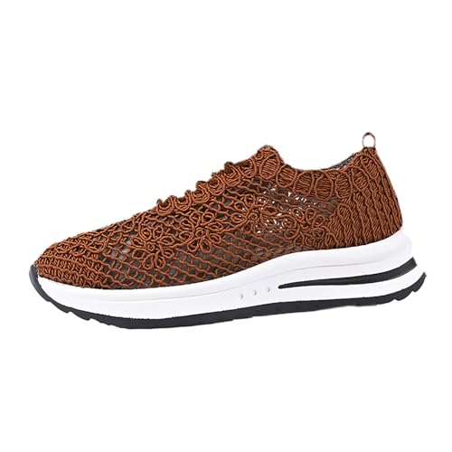 Orthopädische Schuhe mit Fußgewölbeunterstützung für Damen – breite Passform – atmungsaktives Keilabsatz – lässig und bequem aus Segeltuch – leichtes Gehen, braun, 43 EU Orthopädische Schuhe mit Fußgewölbeunterstützung für Damen – breite Passform – atmungsaktives Keilabsatz – lässig und bequem aus Segeltuch – leichtes Gehen, braun, 43 EU von Générique