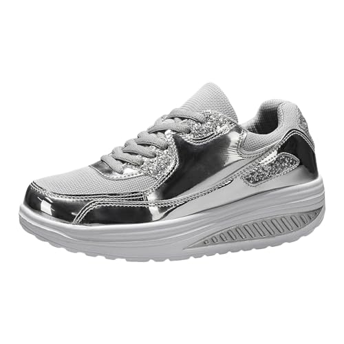 Orthopädische Sneaker, Damen, Tennis, bequem, Sneaker, Damen, Multisport, Athletisch, Tennisschuhe, Arbeit, Keilabsatz, Orthopädische Schuhe, Laufen, Sneaker, 1 x Silberfarben, 39 EU Orthopädische Sneaker, Damen, Tennis, bequem, Sneaker, Damen, Multisport, Athletisch, Tennisschuhe, Arbeit, Keilabsatz, Orthopädische Schuhe, Laufen, Sneaker, 1 x Silberfarben, 39 EU von Générique
