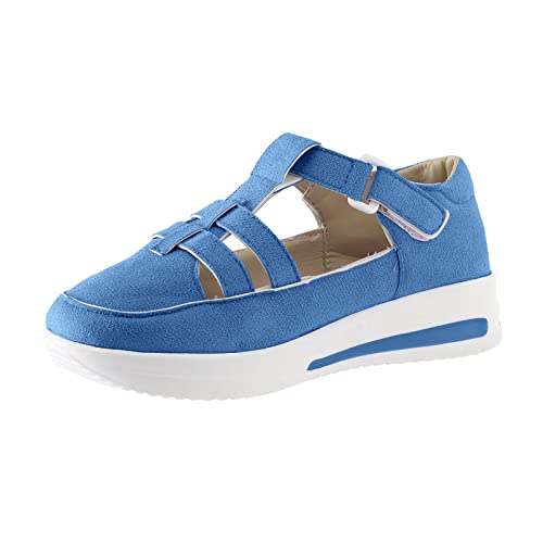 Orthopädische Sneaker, Damen, Tennis, bequem, Sneaker, Damen, atmungsaktiv, Fitness, Fitnessstudio, Jogging, Orthopädische Schuhe, Tennis, Outdoor, Indoor, Tennis, Komfort, Sneaker, 6. Blau, 40 EU von Générique