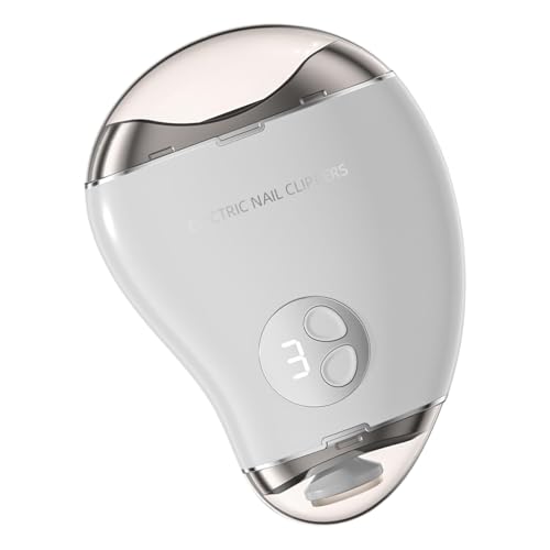 __PLACEHOLDER_BRAND_0__ Nageltrimming Cutter, Doppelkopf Nail Sharpener, 3 Geschwindigkeiten verstellbar, Mango-Shaped Ergonomisches Design, tragbar & leise Verwendung, Typ-C wiederaufladbar, ideal von Générique