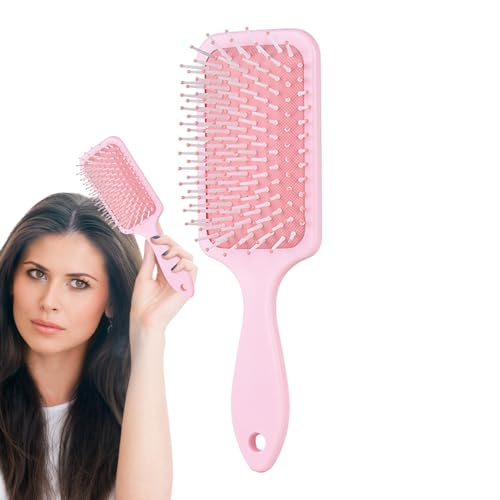 Paddle Brush für Blow Drying – Professionelle Entetangling Hair Brush | Weiche Flexible Bristles Massage Comb With Heat Resistant Design Women Men Thick Curly Straight Long Short Wet Dry Styling Salon von Générique