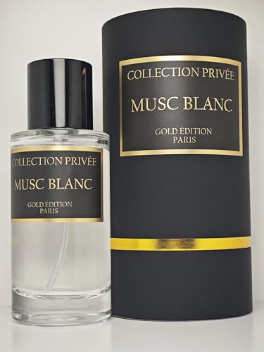 Parfum Bois Intense, Collection Privée Gold Edition, 50 ml, Unisex, für Damen und Herren, ideal als Geschenk, für den täglichen Gebrauch, Made in France (Musc Blanc) von Générique