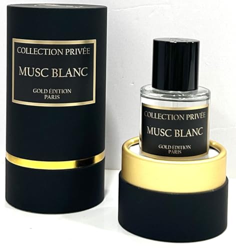 Parfum Musc Blanc Private Collection Neue Edition (Gold Edition), Geschenkidee, lang anhaltender und Unisexduft 50 ml, hergestellt in Frankreich (Musc Blanc) von Générique