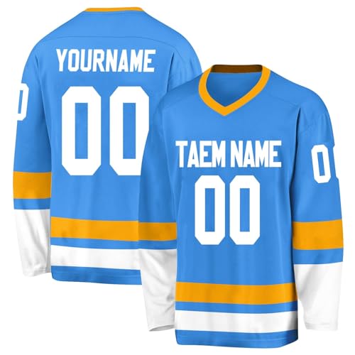 Personalisiertes Hockey-Trikot, gestalten Sie Ihr Hockey-Trikot mit Ihrem Namen/Team/Nummer, Blau 3, One size Personalisiertes Hockey-Trikot, gestalten Sie Ihr Hockey-Trikot mit Ihrem Namen/Team/Nummer, Blau 3, One size von Générique