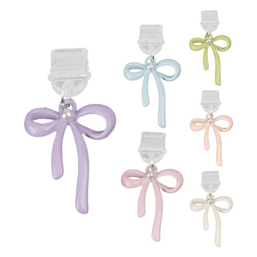 Phone Dust Plug – 6 Stück Plug Cover Bow Charging Port Protector – Zink-Legierung Protective Cellphone Charm – Tiny Phone Decor for Women & Men, Se référer au descriptif, Zink, Siehe Beschreibung von Générique