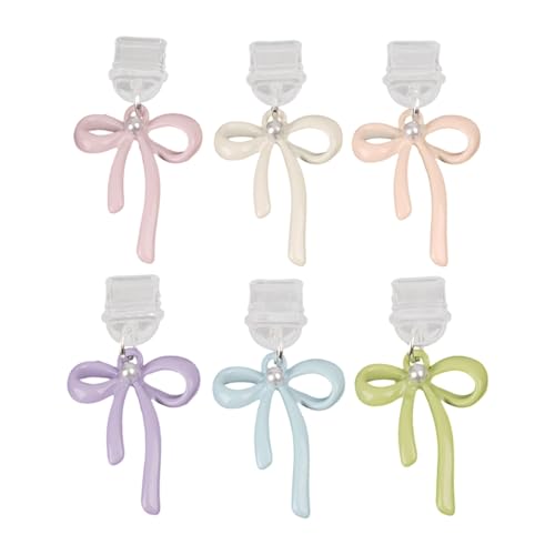 Phone Dust Plug – 6 Stück Plug Cover Bow Charging Port Protector – Zink-Legierung Protective Cellphone Charm – Tiny Phone Decor for Women & Men, Se référer au descriptif, Zink, Siehe Beschreibung von Générique