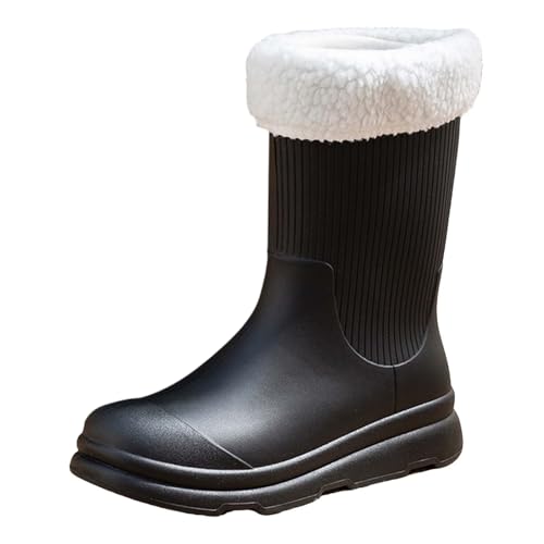 Plateau-Sneaker für Damen, Frühling, Sommer, Herbst und Winter, aus Samt, Baumwolle, abnehmbar und waschbar, Outdoor, Mode, Arbeit, Auto, Waschen, Küche, ohne Pumps, bequem, kleine Absätze, Schwarz von Générique