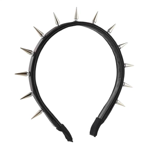 Punk-Stirnband – Steampunk-Stirnband für Frauen | Gothic Igel Stirnbänder | Punk-Nietenstirnband | Elegante Spitzen-Haarspangen | Gothic Punk-Stirnband mit Spitzen für Party, Cosplay Punk-Stirnband – Steampunk-Stirnband für Frauen | Gothic Igel Stirnbänder | Punk-Nietenstirnband | Elegante Spitzen-Haarspangen | Gothic Punk-Stirnband mit Spitzen für Party, Cosplay von Générique