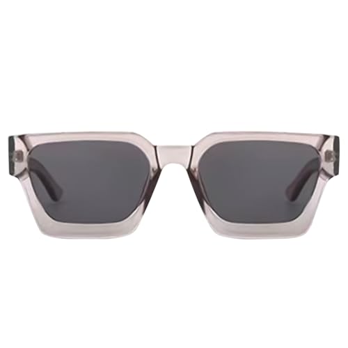 Quadratische Sonnenbrille – UV-Schutzbrille | Ergonomische Sonnenbrille für Männer | Ergonomische UV 400 Schieber auf den Vorsprüngen für Ausflüge, Platten, Fahren, Festival,, grau, Se référer au von Générique