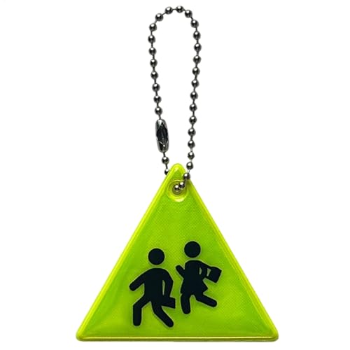 Reflektierender Anhänger, Sidewalk Key Chain Charm, Safety Reflective Gear, Stylish Reflective Pendant, Double Side Reflective Charm, Reflective Gear for Jackets, Reflective Pendant for Bags, Backpack von Générique