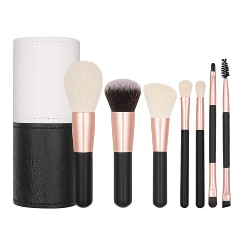 Reise-Make-up-Pinsel-Set, Make-up-Pinsel in Reisegröße | 7 Kosmetikpinsel mit Reiseetui, tragbare kleine Make-up-Pinsel mit weichen Borsten für Mädchen f Reise-Make-up-Pinsel-Set, Make-up-Pinsel in Reisegröße | 7 Kosmetikpinsel mit Reiseetui, tragbare kleine Make-up-Pinsel mit weichen Borsten für Mädchen f von Générique