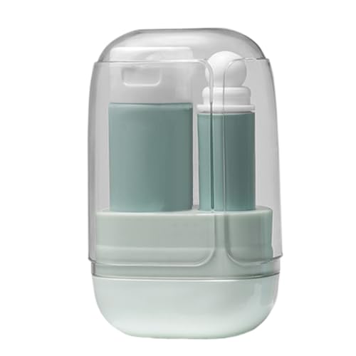 Reise-Set für Zahnbürste – kompakte Reise-Zahnbürsten – ergonomischer Zahnbürstenhalter mit faltbarem Becher für Männer und Frauen im Alltag, blau, Se référer au descriptif, Siehe Beschreibung von Générique