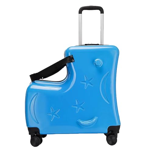 Reisekoffer-Sitz mit sicherer Verriegelung – rollt sie auf Mädchen und Gepäck | 50,8 cm Rolling Case Handlebars Pedale Stats Pedale Glatte Räder Mädchen Jungen Leichte Urlaubstasche, Lake Blue, Se Reisekoffer-Sitz mit sicherer Verriegelung – rollt sie auf Mädchen und Gepäck | 50,8 cm Rolling Case Handlebars Pedale Stats Pedale Glatte Räder Mädchen Jungen Leichte Urlaubstasche, Lake Blue, Se von Générique