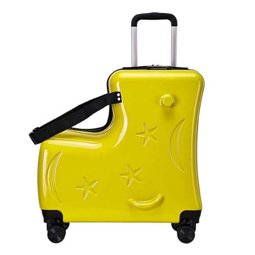 Reisekoffer-Sitz mit sicherer Verriegelung – rollt sie auf Mädchen und Gepäck | 50,8 cm Rolling Case Handlebars Pedale Stats Pedale Glatte Räder Mädchen Jungen Leichte Urlaubstasche, gelb, Se référer Reisekoffer-Sitz mit sicherer Verriegelung – rollt sie auf Mädchen und Gepäck | 50,8 cm Rolling Case Handlebars Pedale Stats Pedale Glatte Räder Mädchen Jungen Leichte Urlaubstasche, gelb, Se référer von Générique