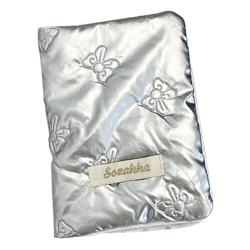 Reisepasshülle, Reisepasshülle mit Schleife – Reisepass-Geldbörse aus PU-Leder – Reisepasshülle für Frauen und Männer, silber, Se référer au descriptif, Siehe Beschreibung von Générique