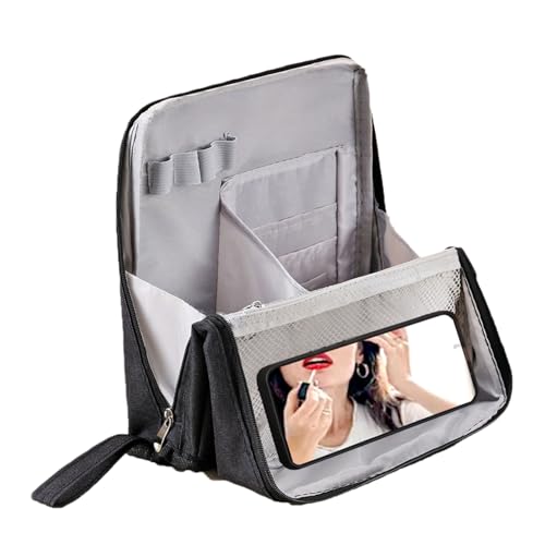 Reisetasche, tragbar, wasserdicht, Organizer mit mehreren Fächern und tragbarem Spiegelhalter, Schwarz , Se référer au descriptif, Siehe Beschreibung Reisetasche, tragbar, wasserdicht, Organizer mit mehreren Fächern und tragbarem Spiegelhalter, Schwarz , Se référer au descriptif, Siehe Beschreibung von Générique