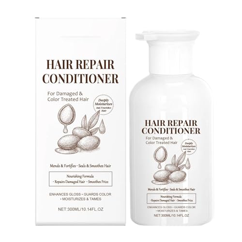 Repair Conditioner | 400 ml Haarcreme für tiefe Konditionierung | langanhaltende feuchtigkeitsspendende Schutzcreme | für Fitnessstudio, Reisen, Outdoor, Alltag, Arbeit zu Hause und Frauen Repair Conditioner | 400 ml Haarcreme für tiefe Konditionierung | langanhaltende feuchtigkeitsspendende Schutzcreme | für Fitnessstudio, Reisen, Outdoor, Alltag, Arbeit zu Hause und Frauen von Générique