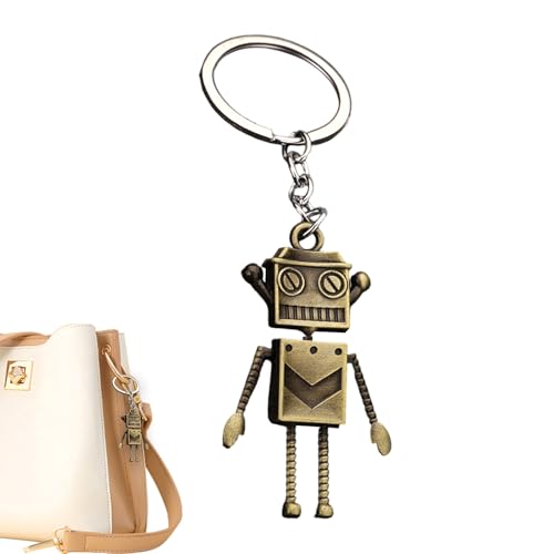 Roboter Schlüsselanhänger - Kreativer Schlüsselanhänger in Roboterform | Lustiger Schlüsselanhänger mit beweglichen Händen und Füßen | Einzigartiger Haus- und Autoschlüsselanhänger für Männer und von Générique