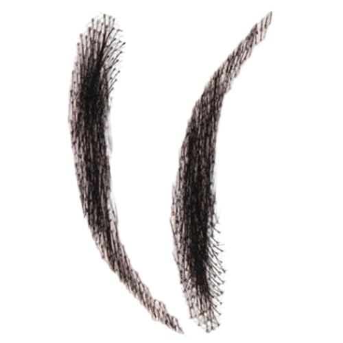 Royal Hair Earnrows | Handgefertigte wiederverwendbare Kopfbedeckungen für Männer und Frauen | 1 Paar atmungsaktive Augenbrauen für Kostüme, Make-up, Theater, Cosplay, Charakterisierung von Générique
