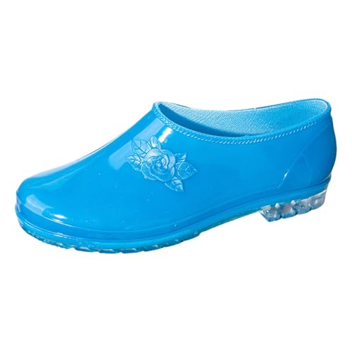 Sandalen mit Absatz, silberfarben, Gummistiefel, Gummistiefel, Regenstiefel, kurze Regenstiefel, Gartenschuhe, Schlupfschuhe, Winterstiefel, gefüttert, blau, 39 EU Sandalen mit Absatz, silberfarben, Gummistiefel, Gummistiefel, Regenstiefel, kurze Regenstiefel, Gartenschuhe, Schlupfschuhe, Winterstiefel, gefüttert, blau, 39 EU von Générique