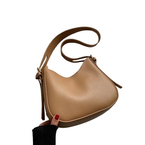 Schlichte Retro Messenger Bag für Frauen Große Kapazität Mehrzweck-Umhängetasche Umhängetasche Leicht für Unterwegs und Freizeit Neue Kollektion 2025, kaki von Générique