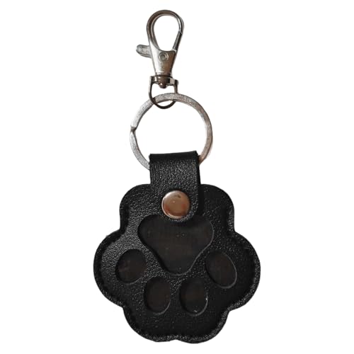 Schlüsselanhänger Katzenpfote | Schlüsselanhänger Katzenhaar | Schmuck Souvenir Anhänger Design Pfote für Tasche Geldbörse Telefon, Schwarz , Se référer au descriptif von Générique