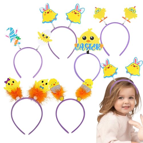 Schönes Oster-Stirnband, Küken-Stirnband für Damen | Haarschmuck Oster-Stirnband | 6 x Haarreifen für Party, Osterdekoration, Foto-Requisiten für Frauen und von Générique