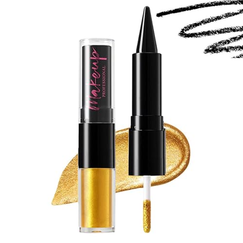 Shimmer Eyeshadow Stick, Liquid Makeup Eyeliner Pencil, Blendable & Smudge-proof, Long-Lasting Beauty Tool, Sensitive & Mature Skin-Friendly, Waterproof, Easy Application von Générique