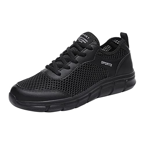 Sicherheitsschuhe für Herren, weiße Schuhe, Herren, lässig, ultraleicht und atmungsaktiv, Slip-On-Mokassins für rutschfeste Schuhe, Weiß, Schwarz, 39 EU Sicherheitsschuhe für Herren, weiße Schuhe, Herren, lässig, ultraleicht und atmungsaktiv, Slip-On-Mokassins für rutschfeste Schuhe, Weiß, Schwarz, 39 EU von Générique