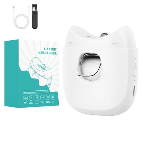 Small Electric Nail File, Led Light Nails Clip, Automatic Nail Grinder 2,95 x 2,36 Zoll, Fingertip Injury Prevention, Electric Toddler Trimmer for Kids, Baby Use von Générique