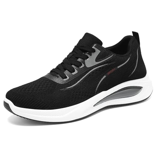 Sneakers Damen Herren Running Sport Sneaker Herren Sommer Mesh Sicherheitsschuhe Orthopädisch Leicht Wanderschuhe Walking Sneaker Sportschuhe Sneaker, 01 Schwarz, 41 EU von Générique