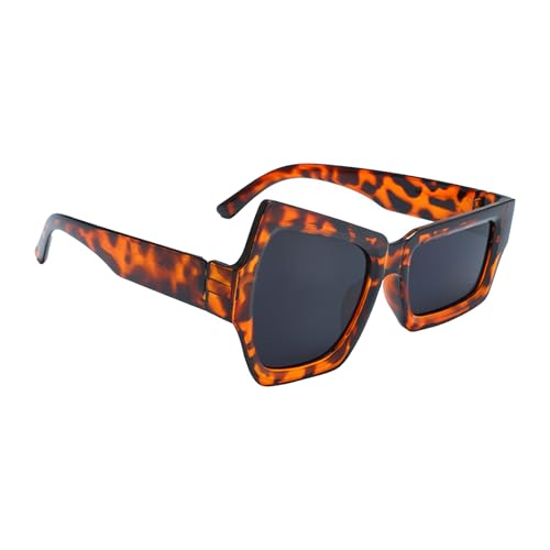 Sonnenbrille Männer | Fantasie Strandbrille, UV-Schutz für Frauen Männer fahren Wandern Outdoor-Aktivitäten, Grauer Rahmen mit Leopardendruck, Se référer au descriptif von Générique