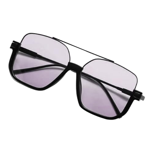 Sonnenbrille für Damen – trendiges Vintage-Design | polarisierte UV-Schutz-Linsen | Modischer Doppelbrückenrahmen für Outdoor-Aktivitäten – Augenschutz, grau, Se référer au descriptif von Générique