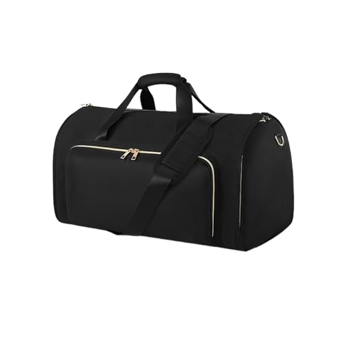Sportbekleidungstasche für Reisen - 2 in 1 Handtasche, wandelbarer Reise-Organizer | Faltbare Business-Anzug Carrier für Männer und Frauen, leichtes Hängegepäck für Wochenende, Schwarz , Se référer au von Générique