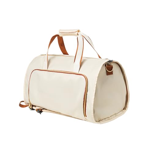 Sportkleidung für Reisen - 2 in 1 Handtasche, wandelbarer Reise-Organizer | Faltbare Business-Anzugtasche für Männer und Frauen, leichtes Hängergepäck für Wochenende, beige, Se référer au descriptif von Générique