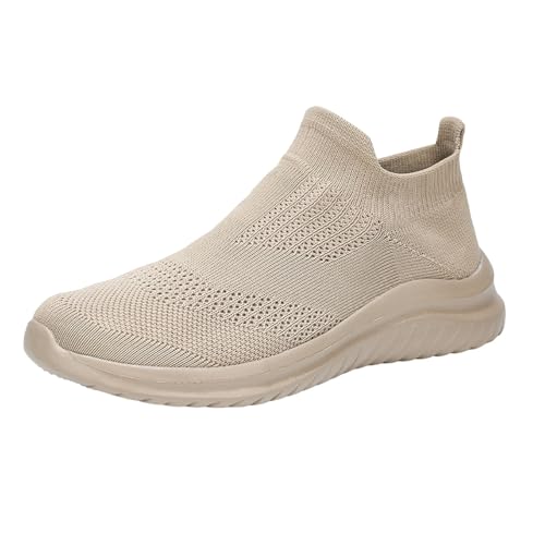 Sportschuhe für Herren, Laufschuhe, Herren, Laufschuhe, Herren, Sneaker, Herren, bequem, rutschfest, lässig, Slip-On-Arbeit, Sneakers, Khaki B, 41 EU Sportschuhe für Herren, Laufschuhe, Herren, Laufschuhe, Herren, Sneaker, Herren, bequem, rutschfest, lässig, Slip-On-Arbeit, Sneakers, Khaki B, 41 EU von Générique