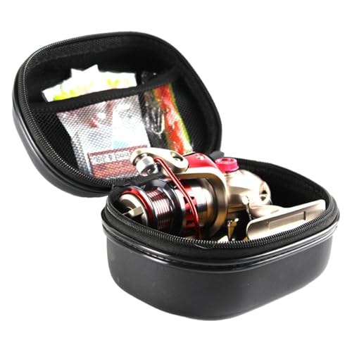 Spulenaufbewahrungsbox – stoßfeste Angeltasche aus EVA, kompakter Outdoor-Organizer | Schutzreise-Schec mit Netztasche, tragbarer Halter für die von Générique