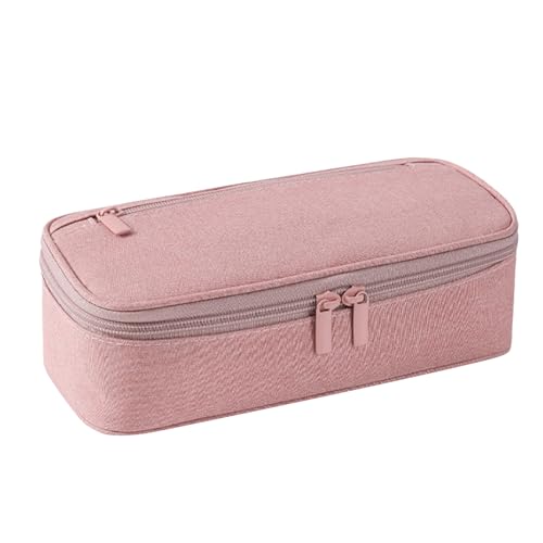 Stiftetui mit hoher Kapazität – Stiftehalter | Bleistift-Organizer, Make-up-Tasche, Stiftetui für Marker, Schreibtisch-Organizer, multifunktionale Schreibwarentasche, Tasche, Pink, Se référer au von Générique