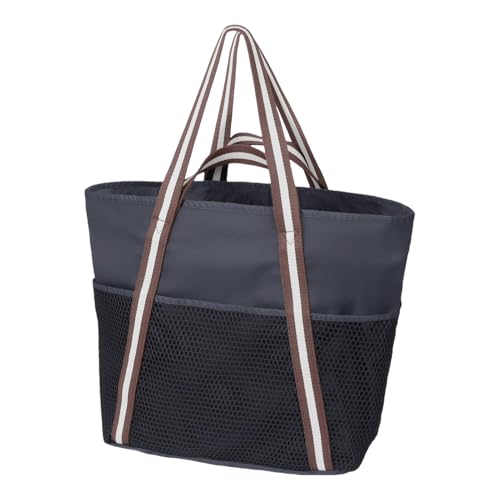 Strandtasche – Strandtasche | Strandtasche für Frauen | wasserdichte Sandstrandtaschen mit Reißverschluss | Reise zu Kreuzfahrt-Urlaubstasche für Reisen für Make-up, Schwarz , Se référer au descriptif von Générique