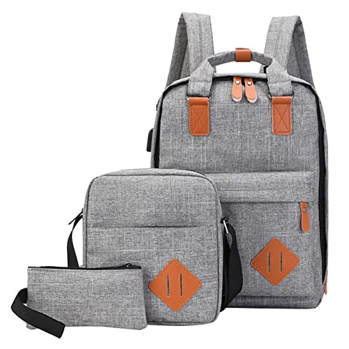 Taktische Geldbörse für Männer, Studenten, Herren, einfarbig, dreiteilig, Computer, Business-Tasche, lässig, passend für Geldbörse, mit Gurt, grau, Einheitsgröße von Générique
